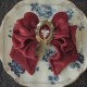 Hoshibako Works Dimensional Velvet Versatile Neckbow Hair Clip Brooch(Pre-Made/Full Payment Without Shipping)